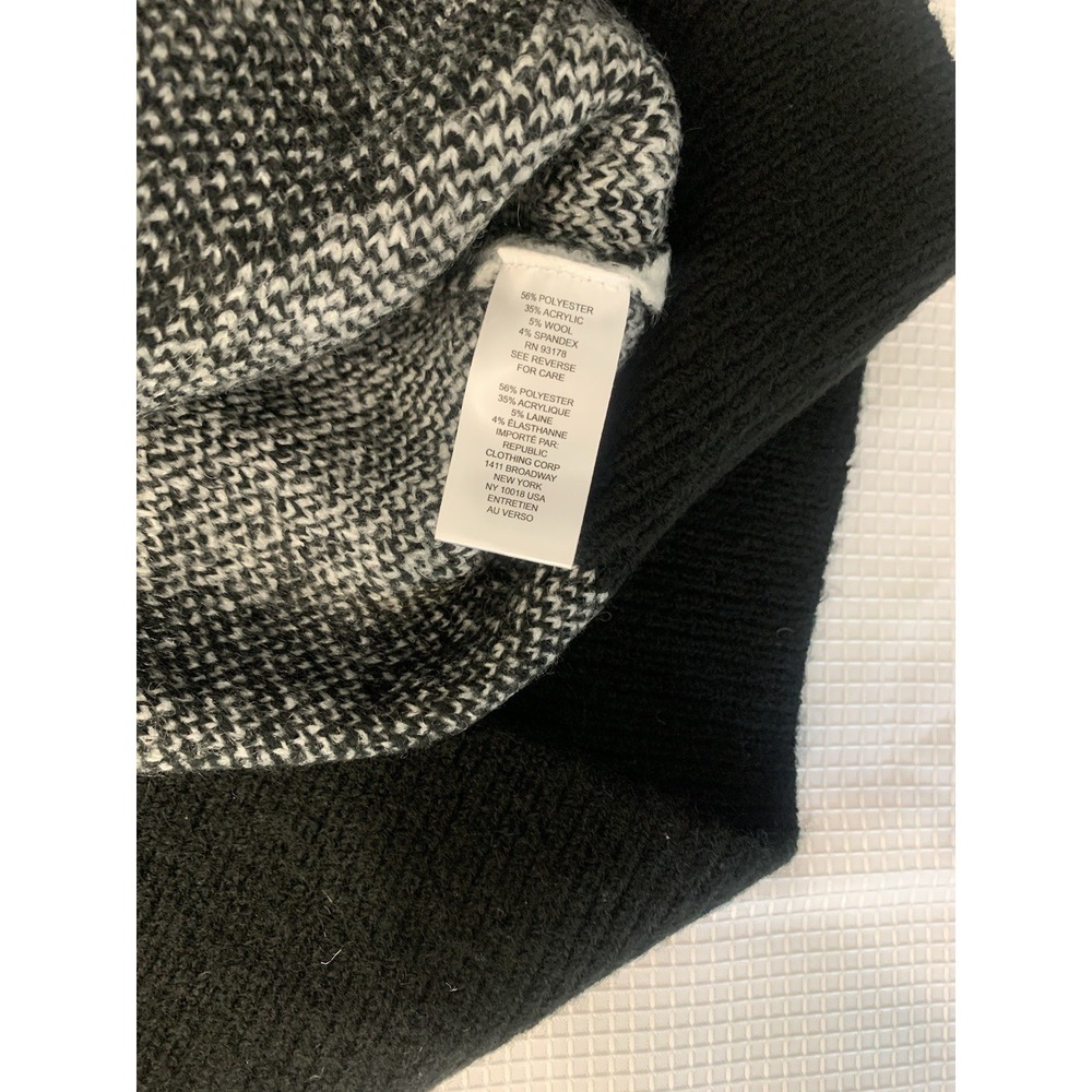 (C-83)Industry Republic Wool Blend Argyle Sweater Black Gray White Size M/M New‎ - Picture 8 of 8